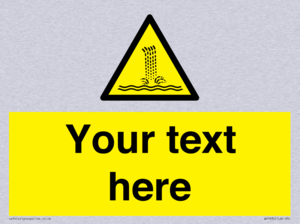 Custom warning artificial waterfall